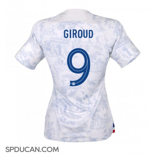 Zenski Nogometni Dres Francuska Olivier Giroud #9 Gostujuci SP 2022 Kratak Rukav